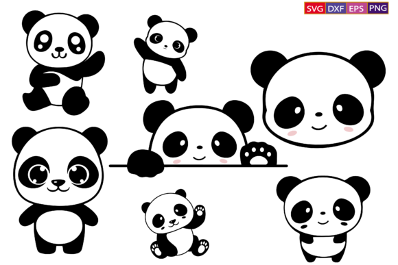 Download Panda Svg,Cute Panda Svg Bundle,png - Bundle Collection