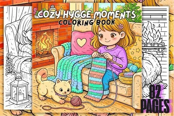 Download Cozy Hygge Moment Coloring Book - Cozy hygge Collection