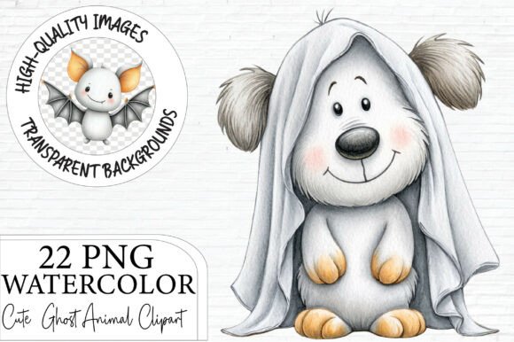 Download Cute Ghost Animal PNG Clipart Bundle - Bundle Collection