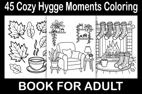 Download Cozy Hygge Moments Coloring Book - Cozy hygge Collection